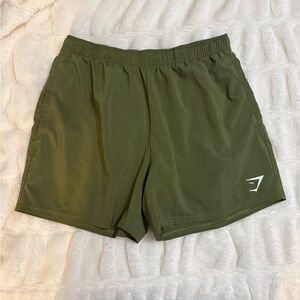 Gymshark Men's Olive Athletic Shorts